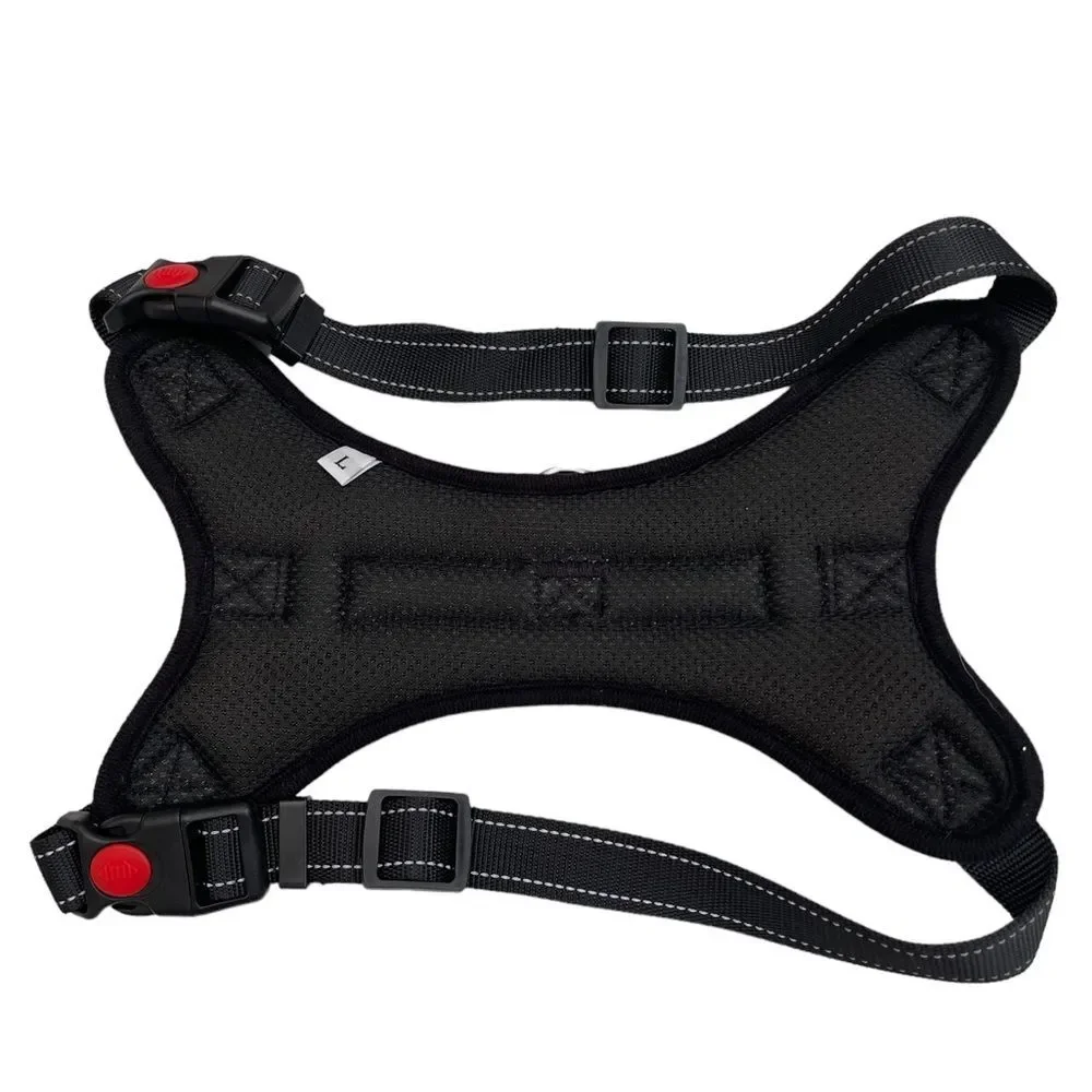 Size Large/ color red dog Harness with handle